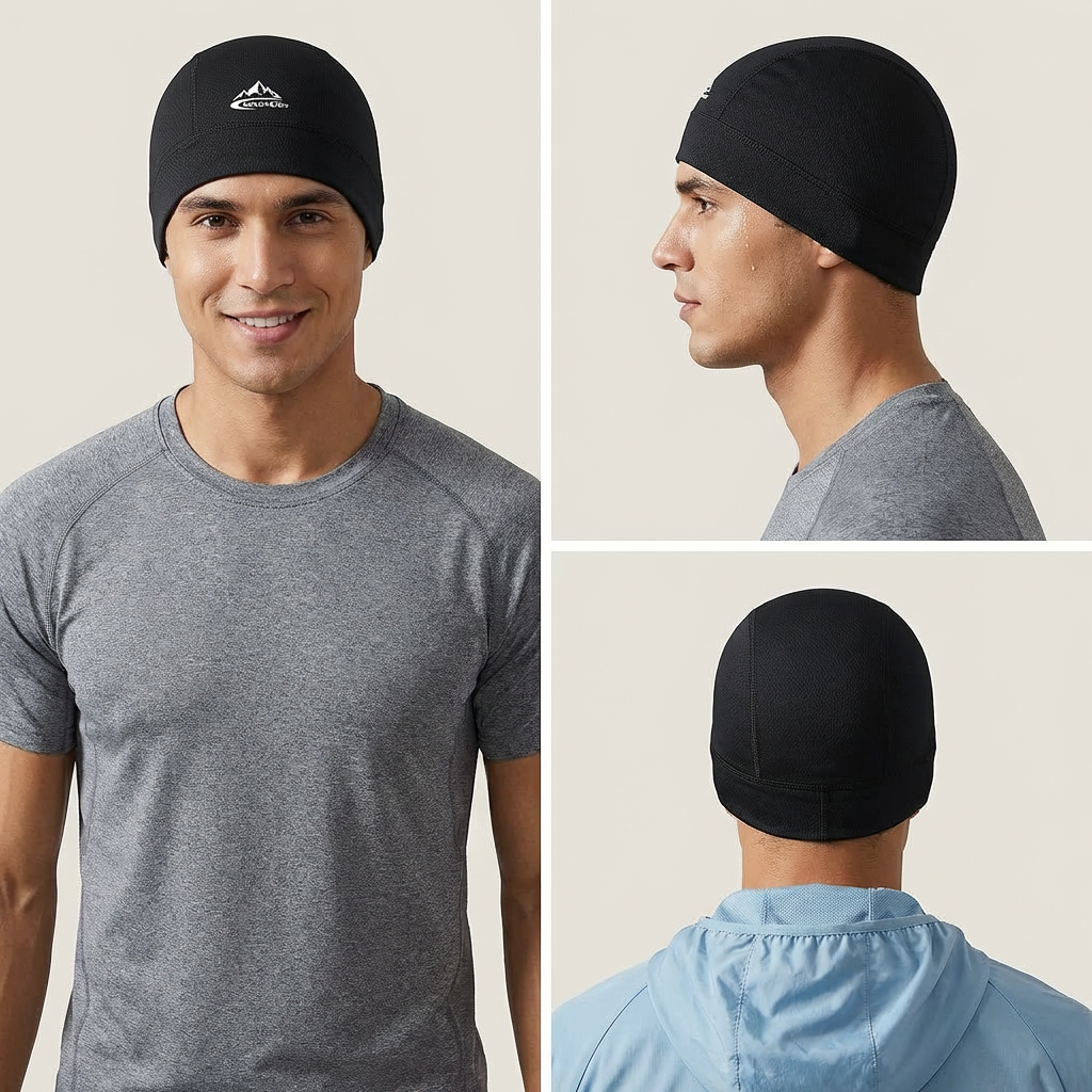 Skull Cap Helmet Liner - Quick-Dry Breathable Skull Cap UPF 50+