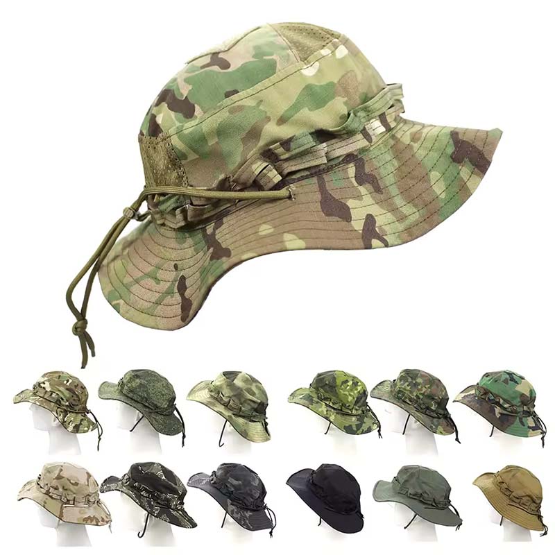 Boonie Hat Tactical - Camouflage Tactical Cap Boonie Bucket Hat