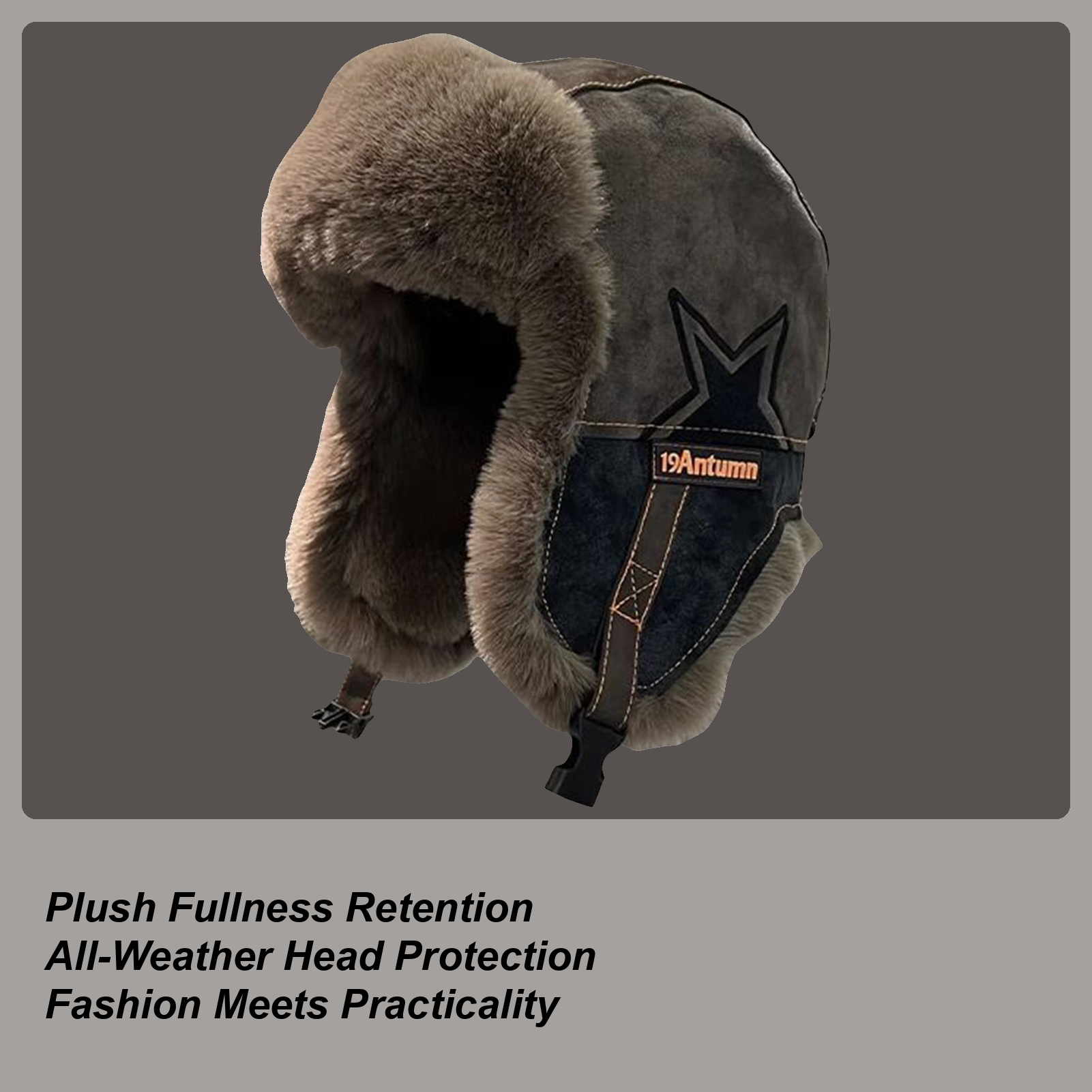 Winter Trapper Hat - Winter Trapper Hat Warm Waterproof Plush-Lined