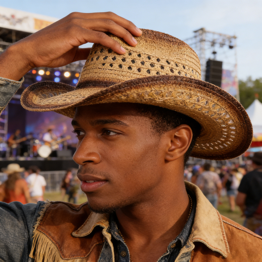1PC Straw Western Cowboy Hat H - Cowboy Hat Straw のレビューと価格