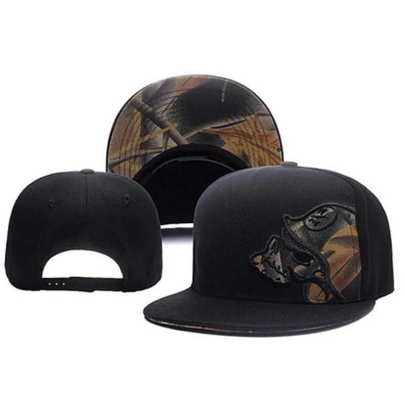 Unisex Skeleton Embroidery Bas - Snapback Hat Flat のレビューと価格