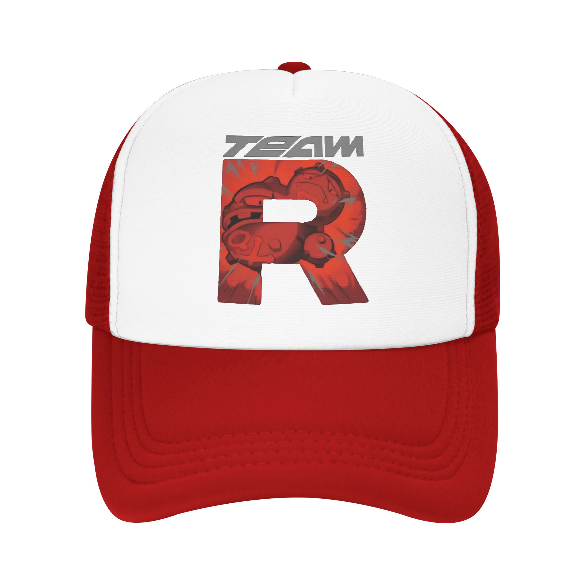 team rocket logo letter R POKE - Trucker Cap Mesh のレビューと価格