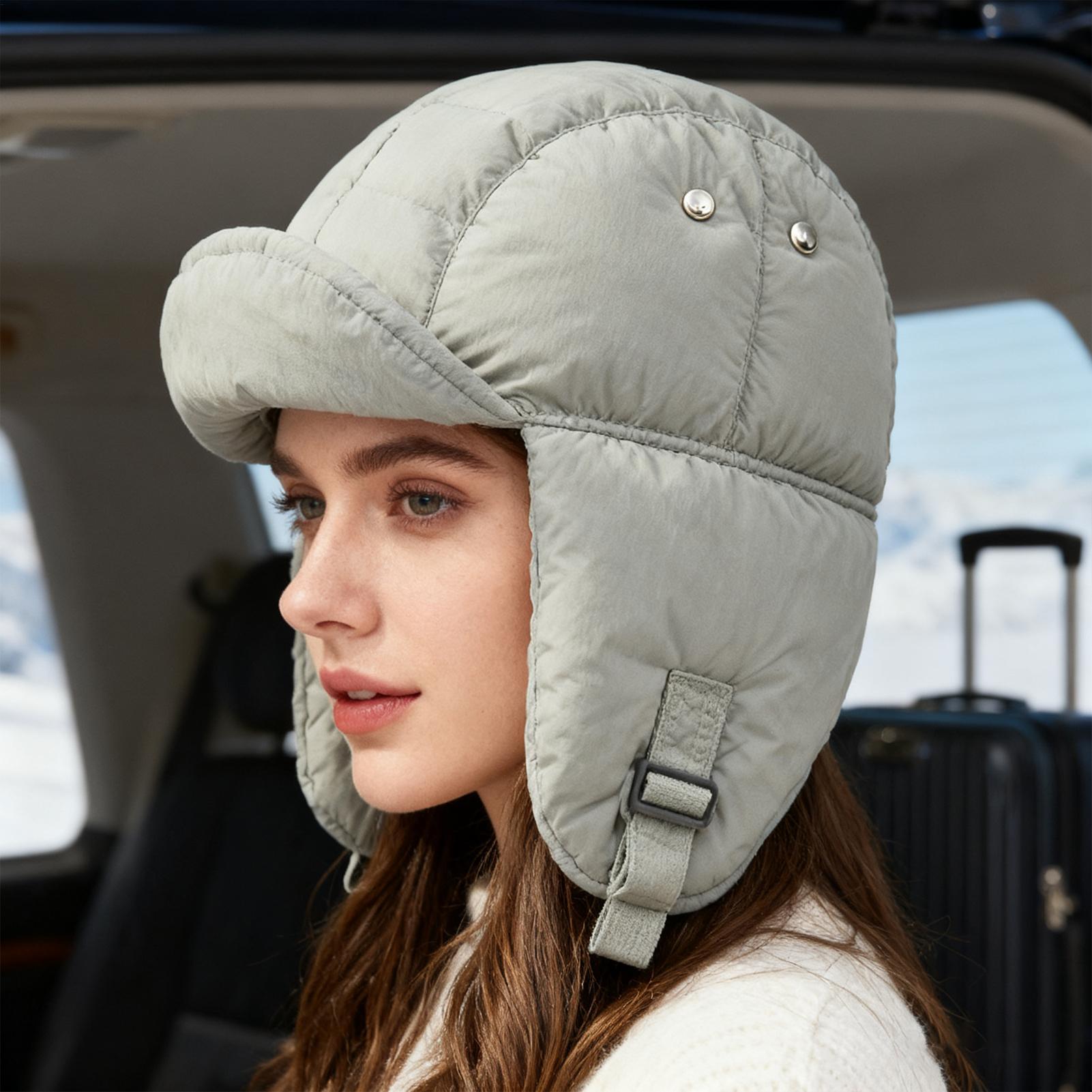Trapper Hat Warm Headwear With - Trapper Hat Ear Flap のレビューと価格