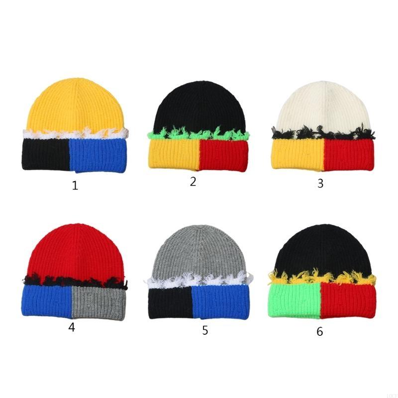 Korean Version Color Matching  - Beanie Cuffed Knit のレビューと価格