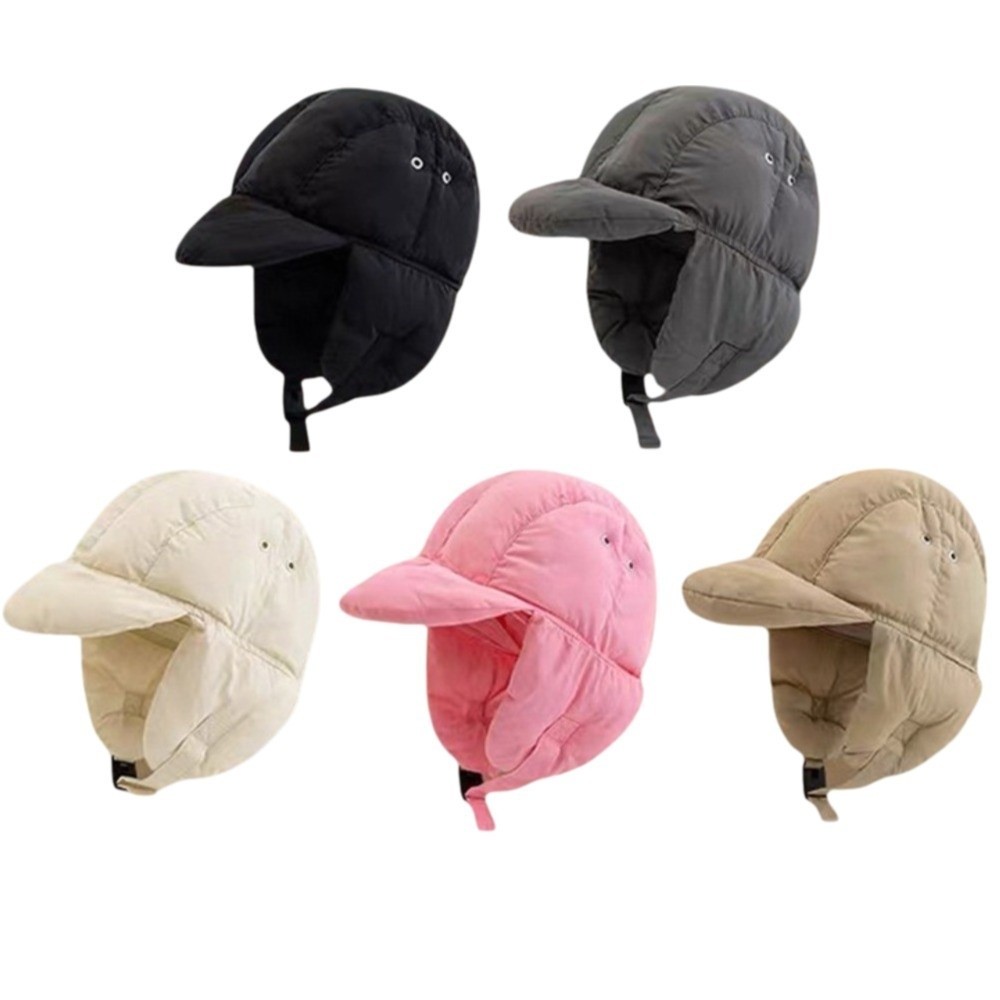 Solid Color Padded Bomber Hats - Trapper Hat Ear Flap のレビューと価格