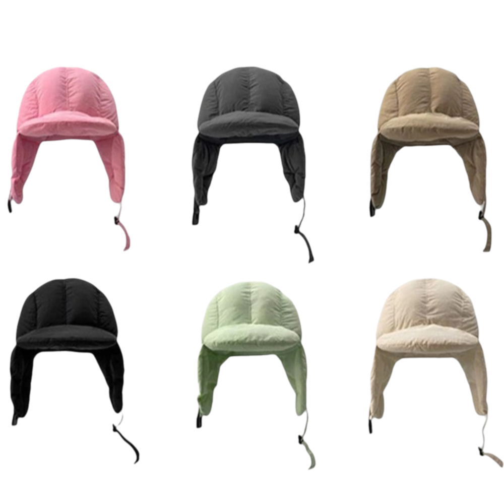 Solid Color Padded Bomber Hats - Trapper Hat Ear Flap のレビューと価格
