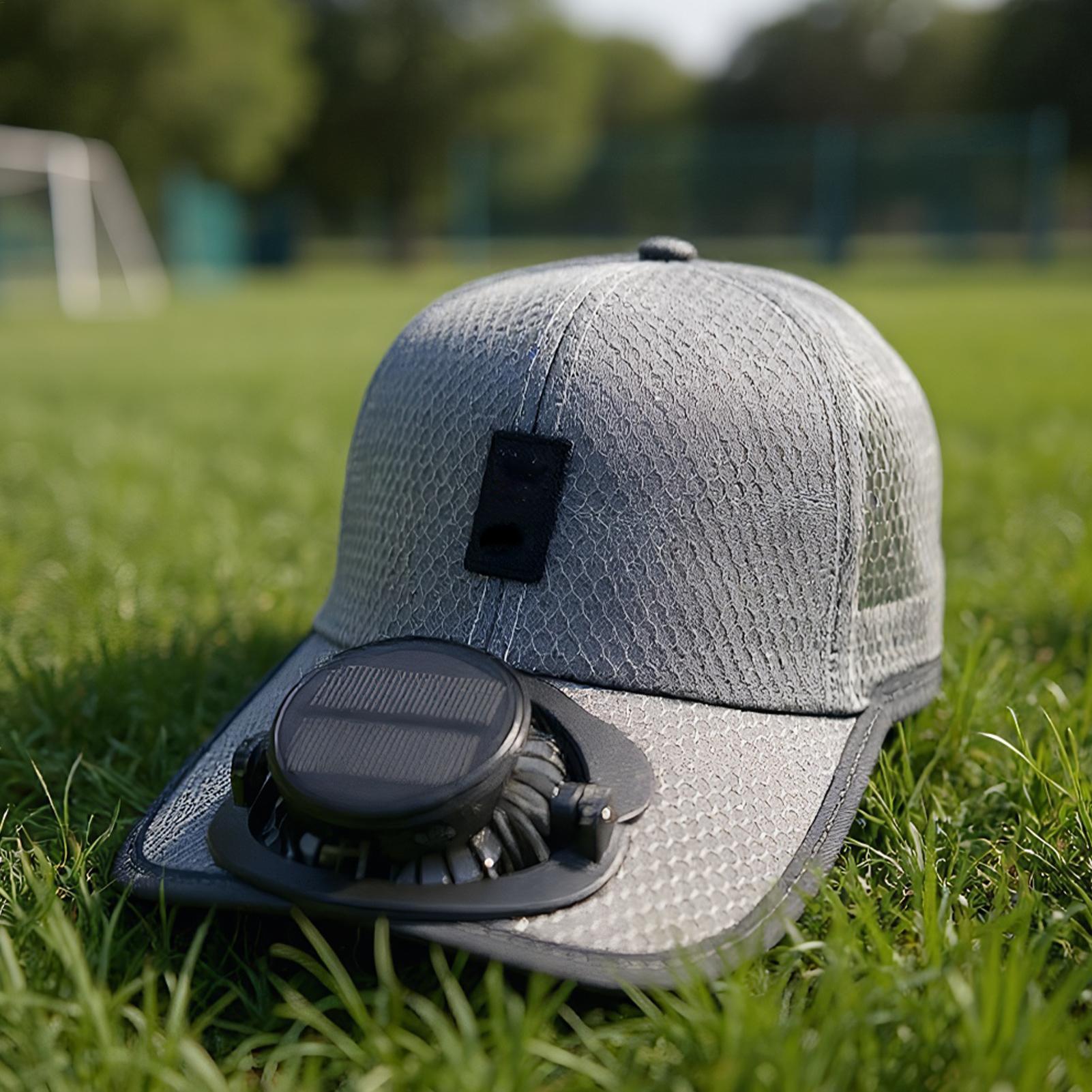 Fan Hat Sun Hat With Solar Pow - Dad Hat Cotton のレビューと価格