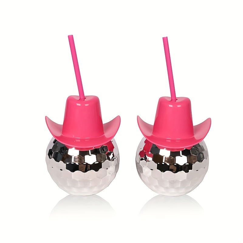 Disco Ball Cowboy Hat Tumbler  - Cowboy Hat Straw のレビューと価格