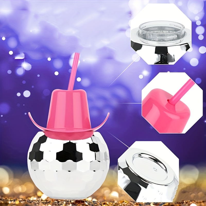 Disco Ball Cowboy Hat Tumbler  - Cowboy Hat Straw のレビューと価格