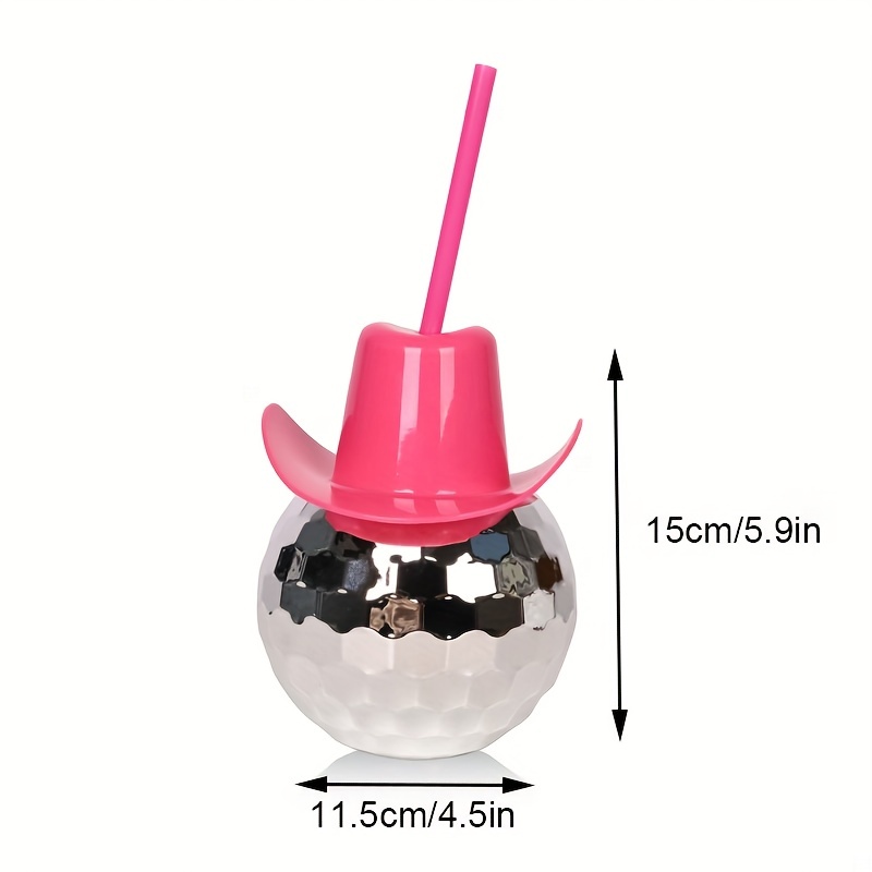 Disco Ball Cowboy Hat Tumbler  - Cowboy Hat Straw のレビューと価格