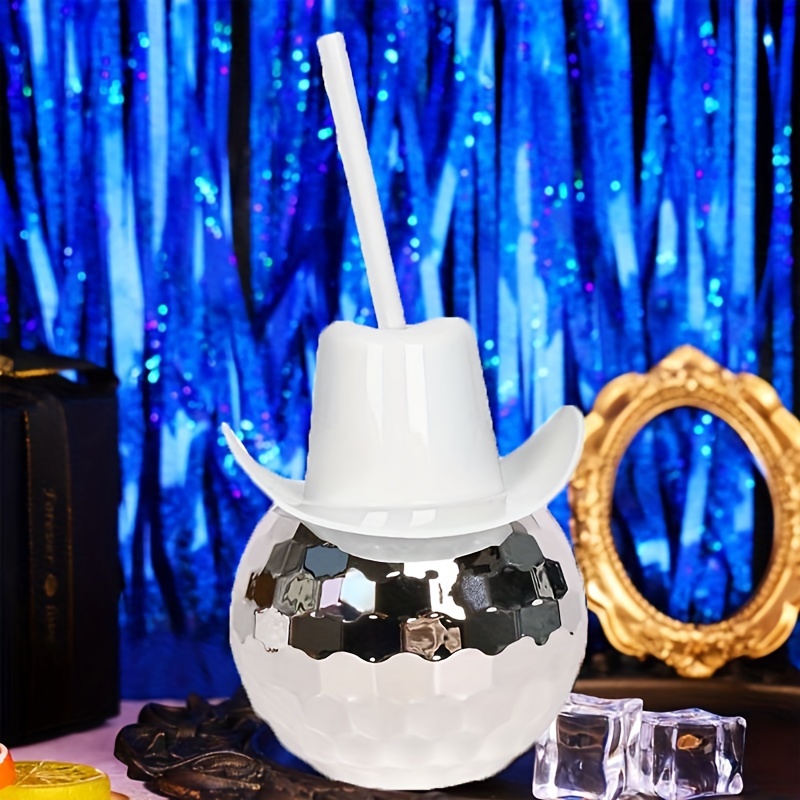 Disco Ball Cowboy Hat Tumbler  - Cowboy Hat Straw のレビューと価格