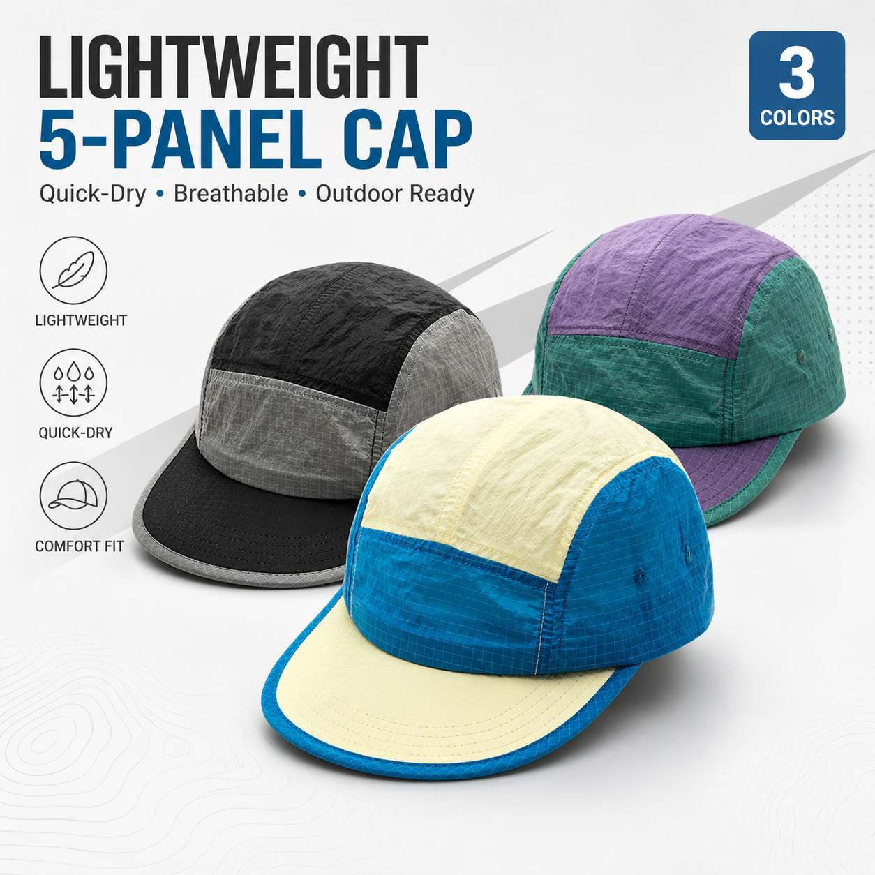Unisex 5 Panel Camp Cap Ripsto - Corduroy Cap 5 Panel のレビューと価格