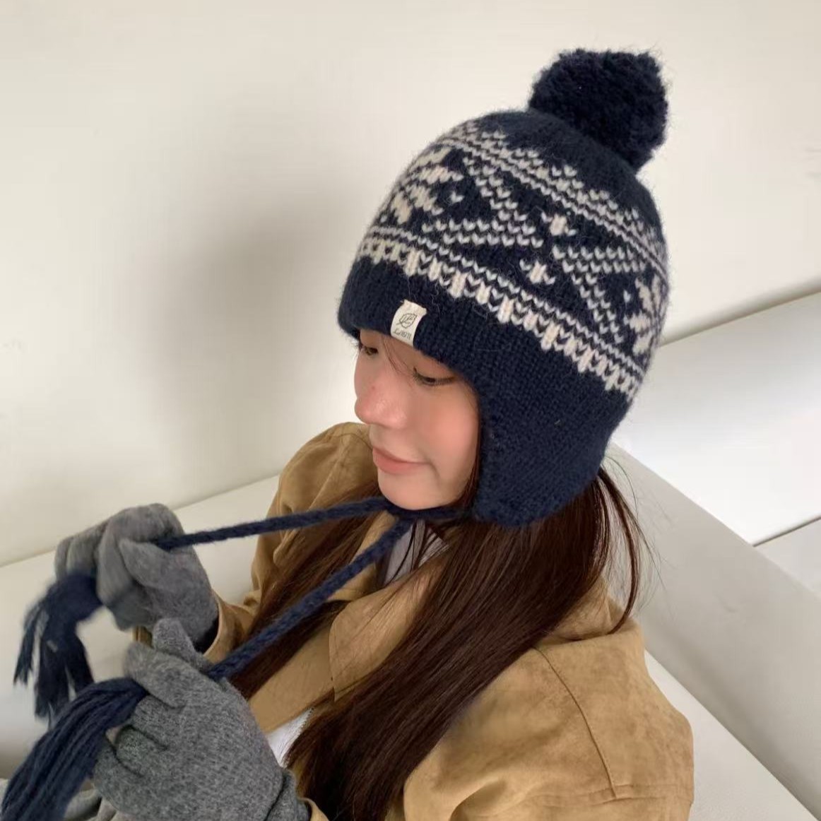 Winter Fair Isle Vintage Trapp - Trapper Hat Ear Flap のレビューと価格