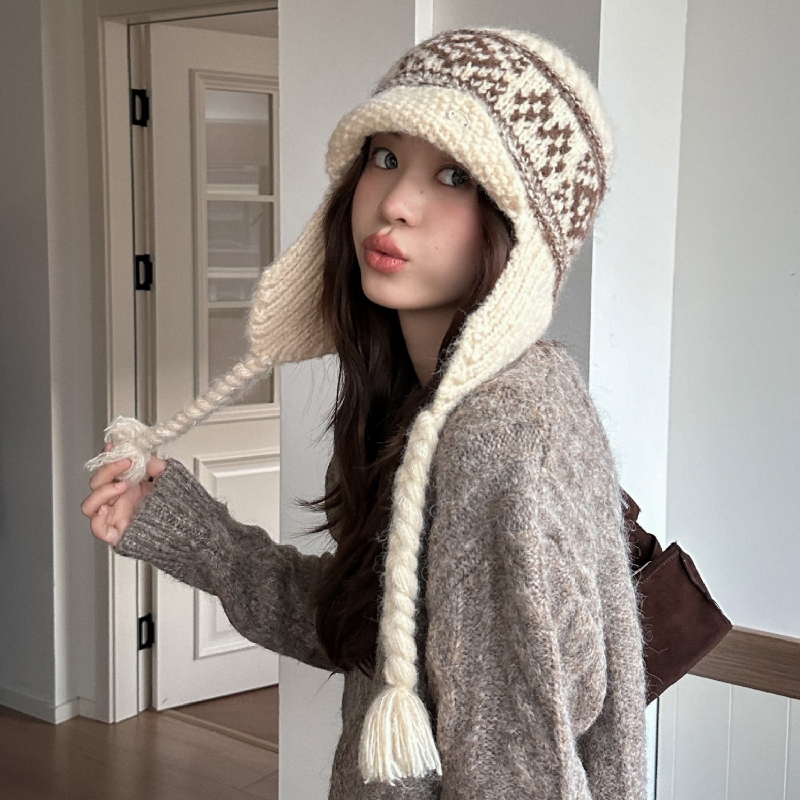 Winter Fair Isle Vintage Trapp - Trapper Hat Ear Flap のレビューと価格