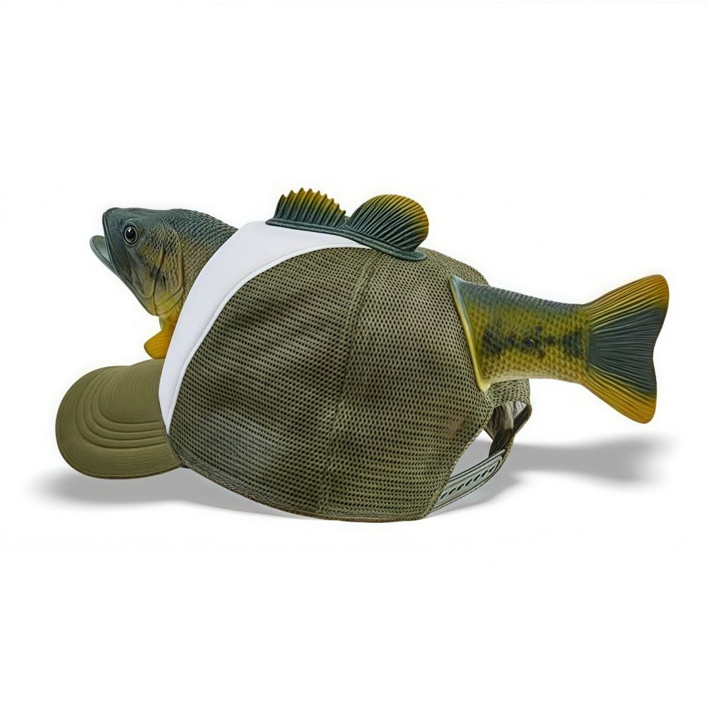 Funny 3D Fish Animal Trucker H - Trucker Cap Mesh のレビューと価格