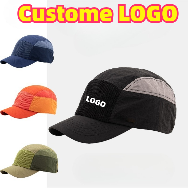 Custom Embroidered Logo Color  - Corduroy Cap 5 Panel のレビューと価格