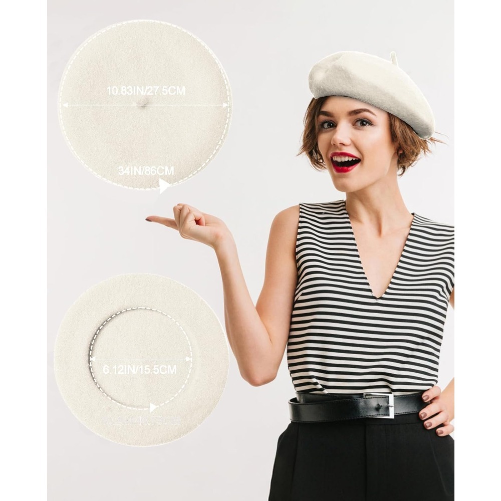 Wool Berets for Women - Classi - Beret French Wool のレビューと価格