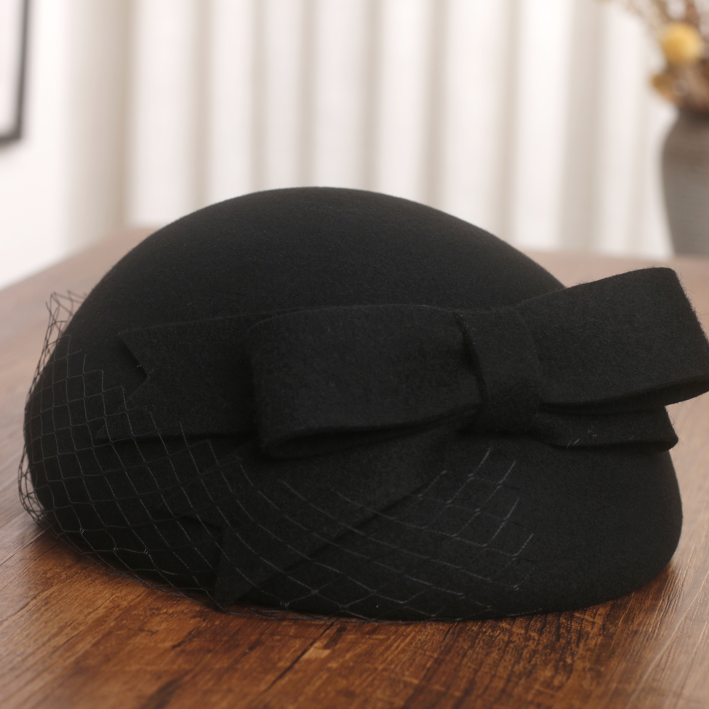 French Elegant Mesh-Bow Wool B - Beret French Wool のレビューと価格