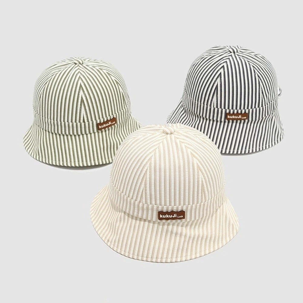 New Striped Baby Bucket Hat Ad - Bucket Hat Cotton のレビューと価格