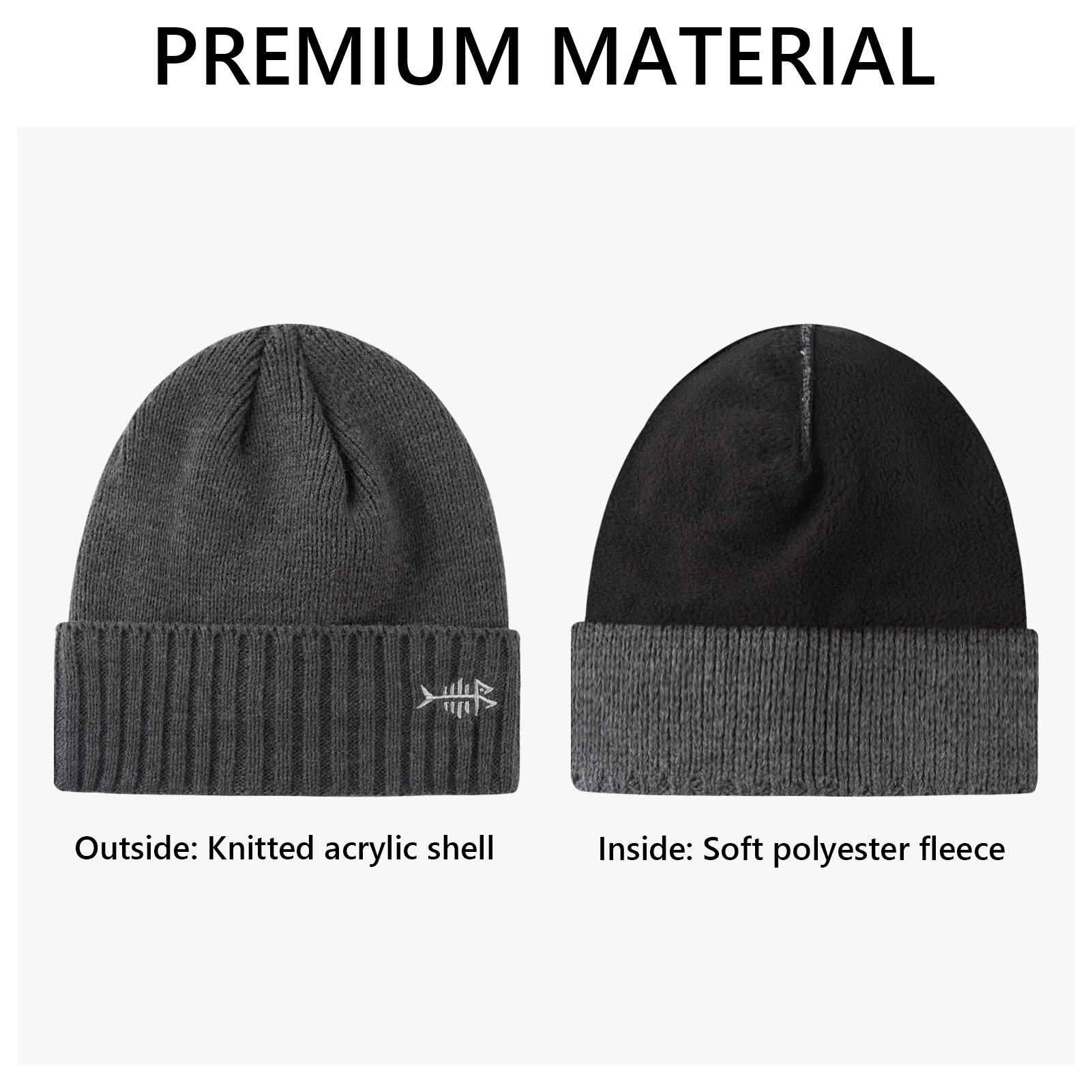 BASSDASH Winter Beanie Hats wi - Beanie Cuffed Knit のレビューと価格