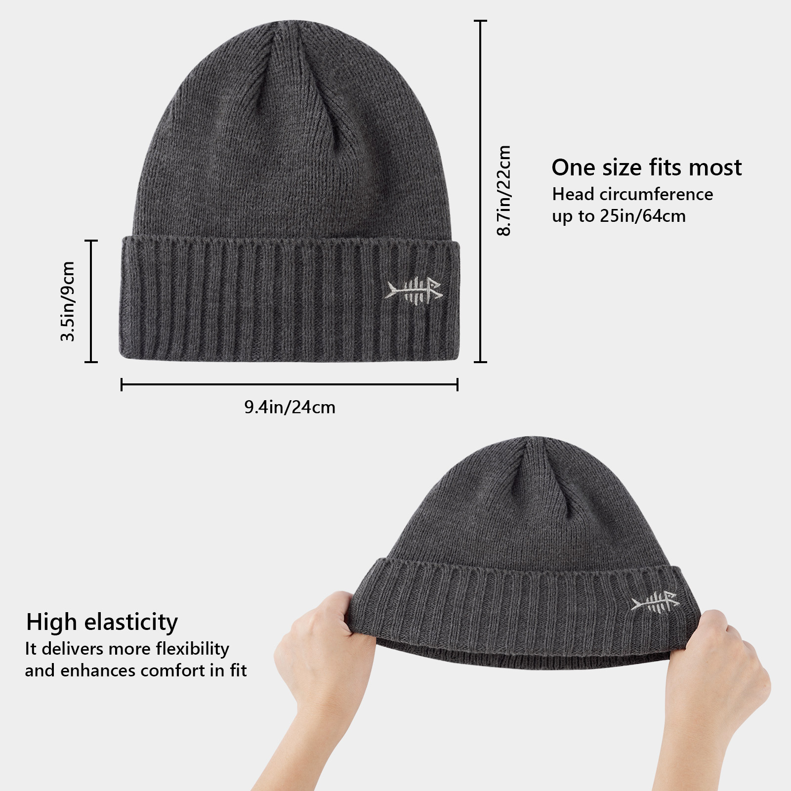 BASSDASH Winter Beanie Hats wi - Beanie Cuffed Knit のレビューと価格