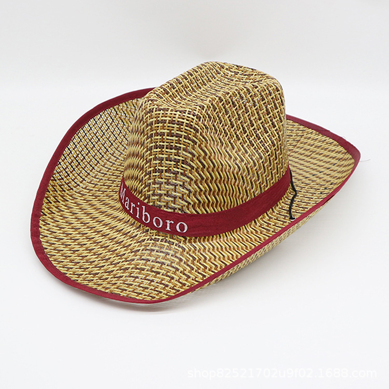Men Retro Western Cowboy Summe - Cowboy Hat Straw のレビューと価格