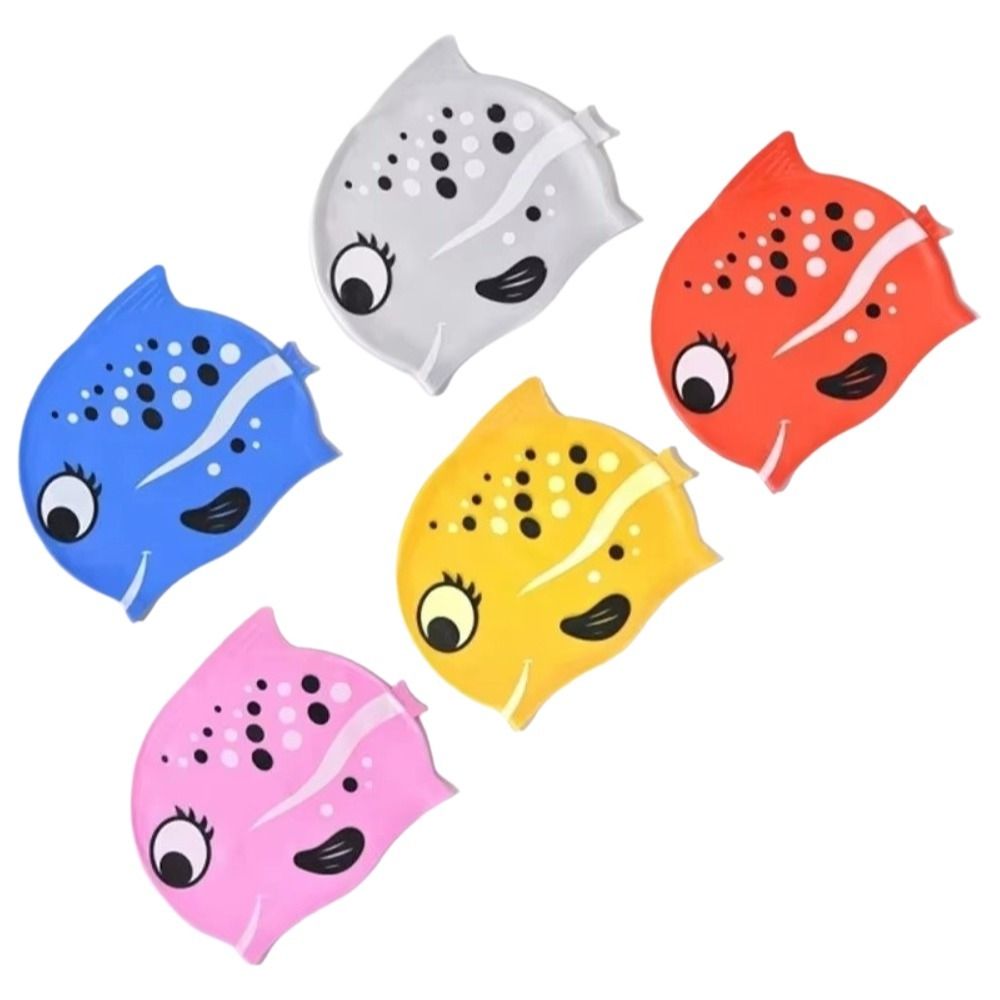 Cute Elastic Children's Swimmi - Swim Hat Silicone のレビューと価格