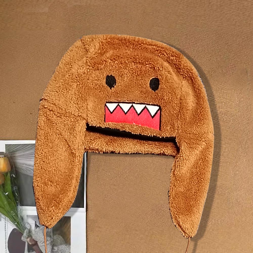 Cartoon Monster Faux Fur Trapp - Trapper Hat Ear Flap のレビューと価格