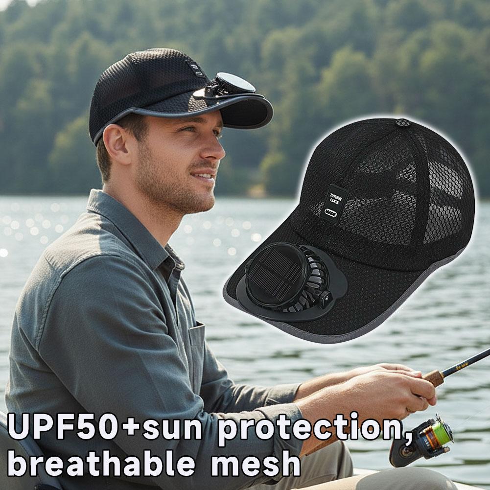 Mesh Baseball Hat With Solar P - Golf Cap Dad のレビューと価格