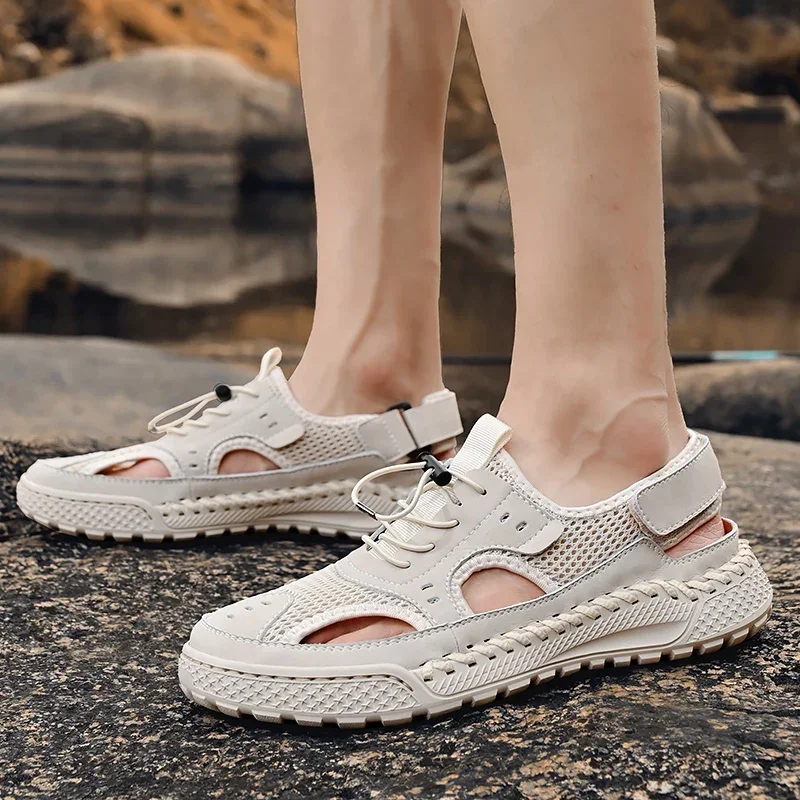 Sandals Men Tide 2025 Summer N - Snapback Hat Flat のレビューと価格