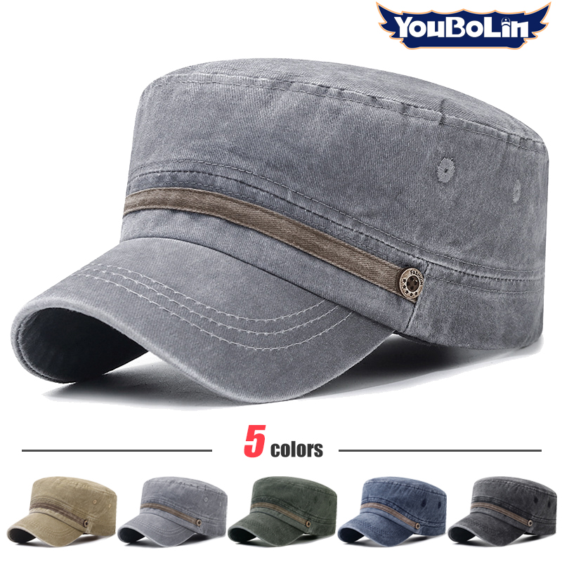 Washed hat, old cotton flat ha - Dad Hat Cotton のレビューと価格