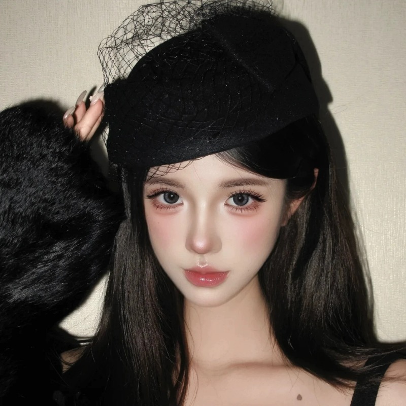 Fashion Mesh Flat Top Beret Ha - Beret French Wool のレビューと価格