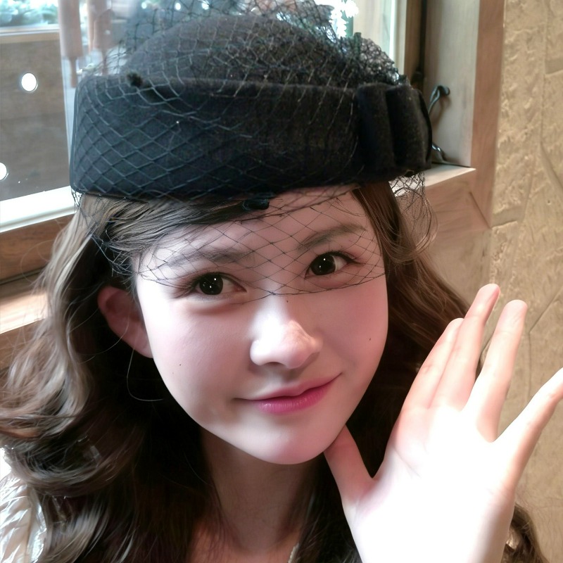 Fashion Mesh Flat Top Beret Ha - Beret French Wool のレビューと価格