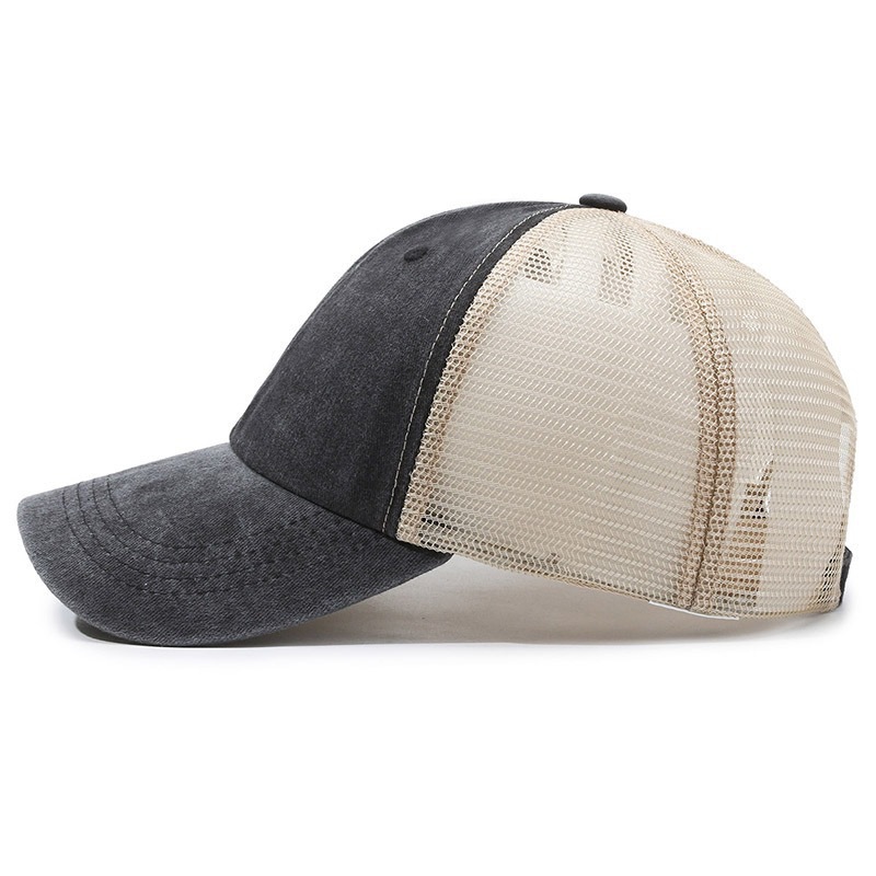 Custom Logo Washed Mesh Cap Br - Visor Sun Hat のレビューと価格