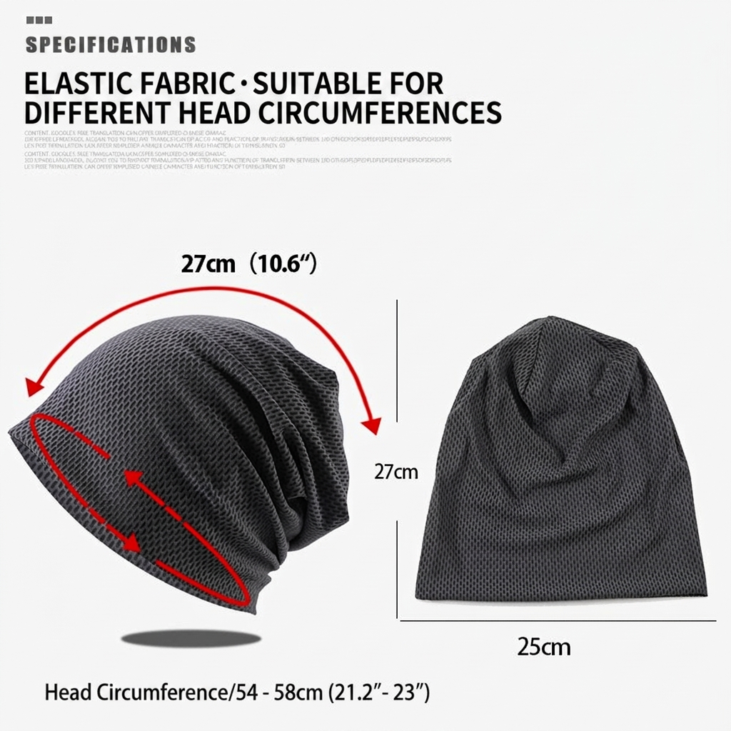 Breathable Mesh Running Beanie - Skull Cap Helmet Liner のレビューと価格