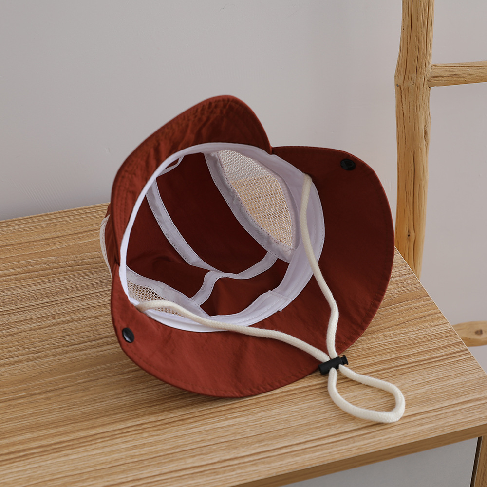 Letter Embroidered Baby Sun Ha - Bucket Hat Cotton のレビューと価格