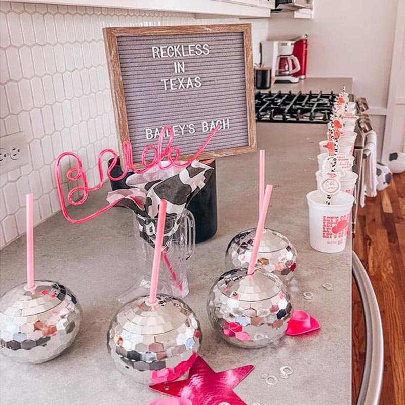 Disco Ball Cups Cowboy hat Dis - Cowboy Hat Straw のレビューと価格
