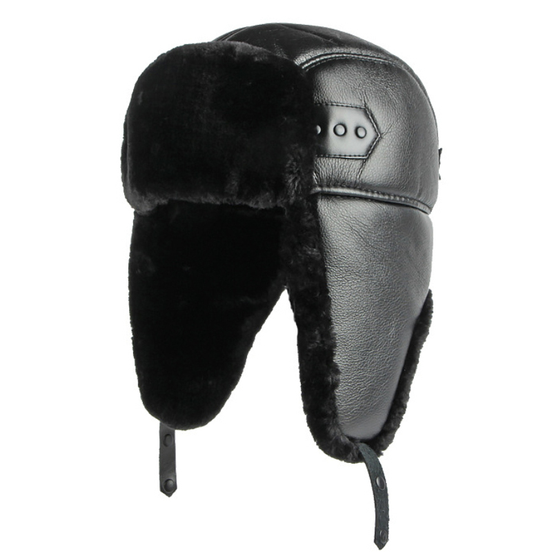 HT4002 New PU Leather Russian  - Trapper Hat Ear Flap のレビューと価格