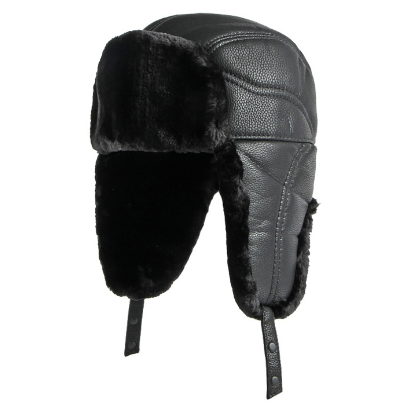 HT4002 New PU Leather Russian  - Trapper Hat Ear Flap のレビューと価格