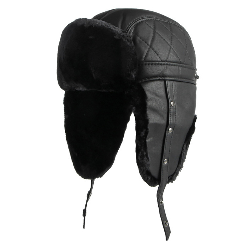 HT4002 New PU Leather Russian  - Trapper Hat Ear Flap のレビューと価格