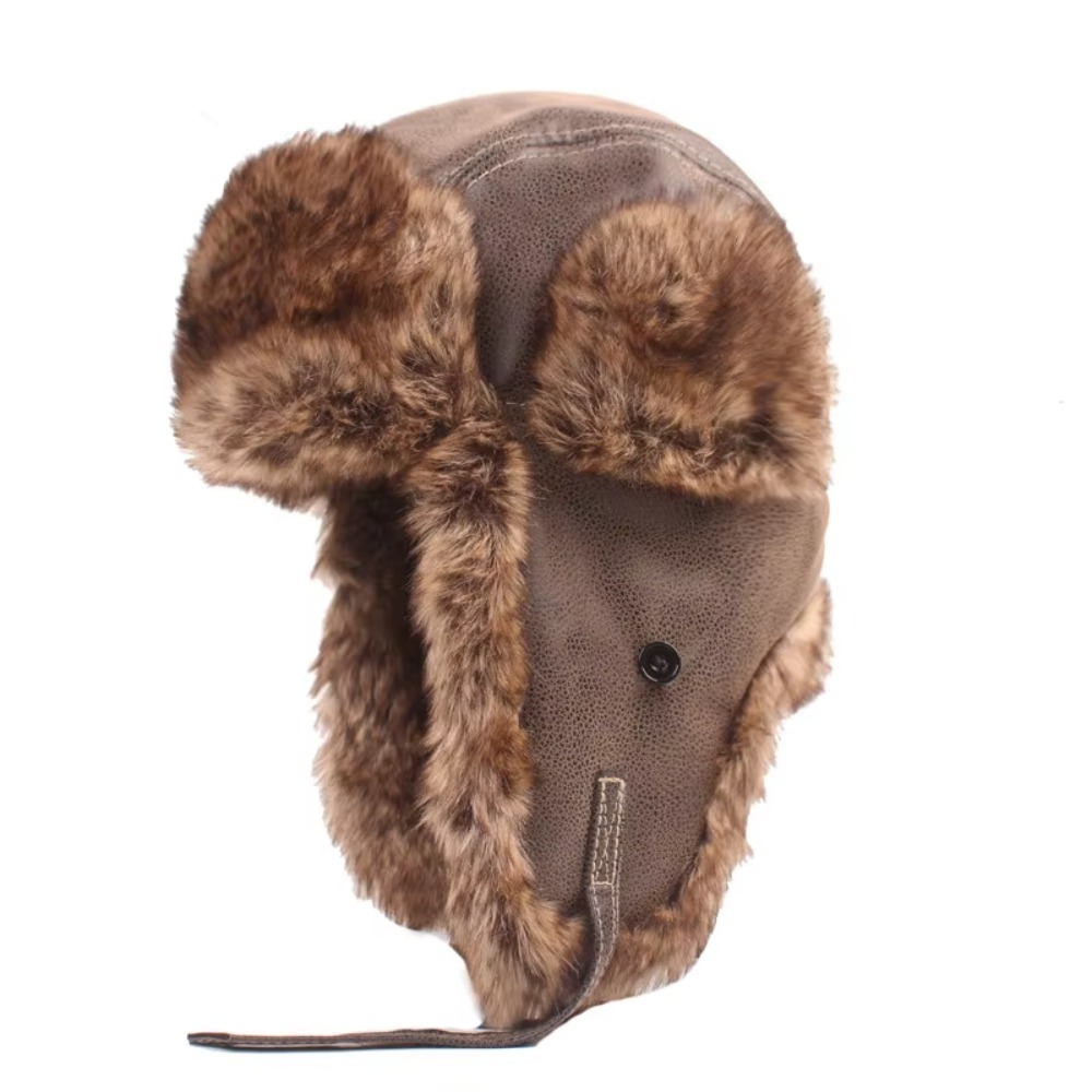 New Leather Winter Trapper Hat - Trapper Hat Ear Flap のレビューと価格