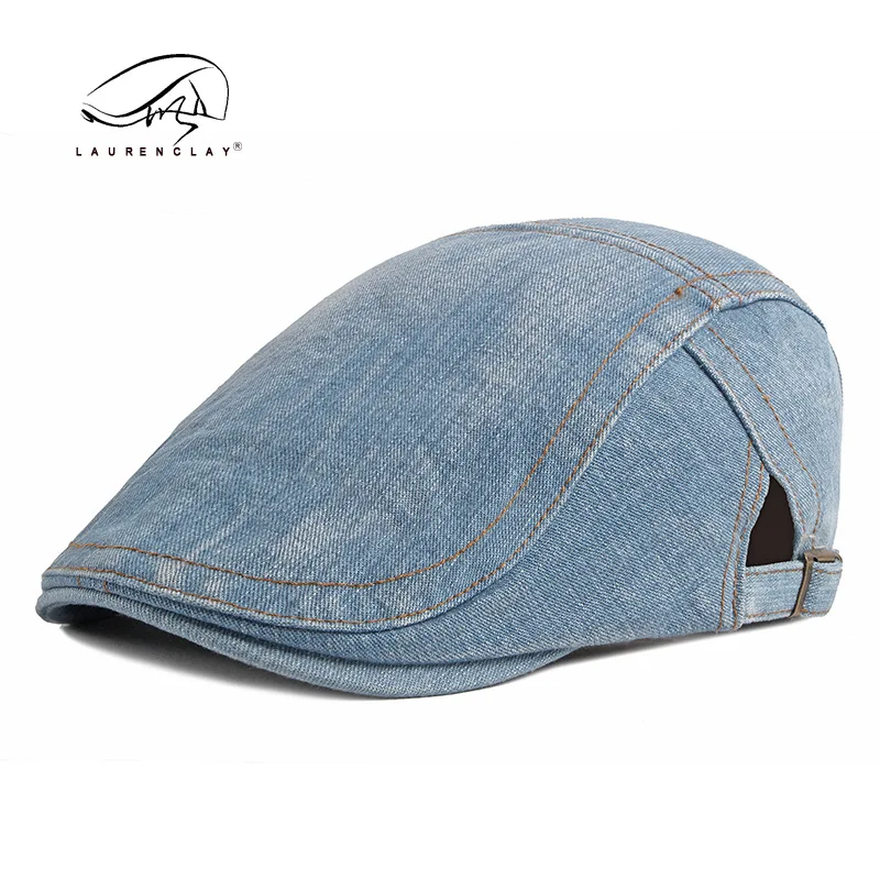 Denim Newsboy Hats Adjustable  - Newsboy Cap Ivy のレビューと価格