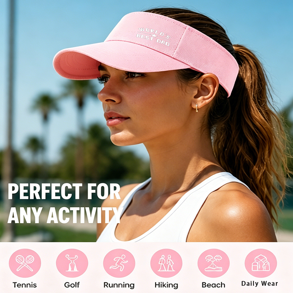 1PC Pink Unisex World's Best D - Golf Cap Dad のレビューと価格