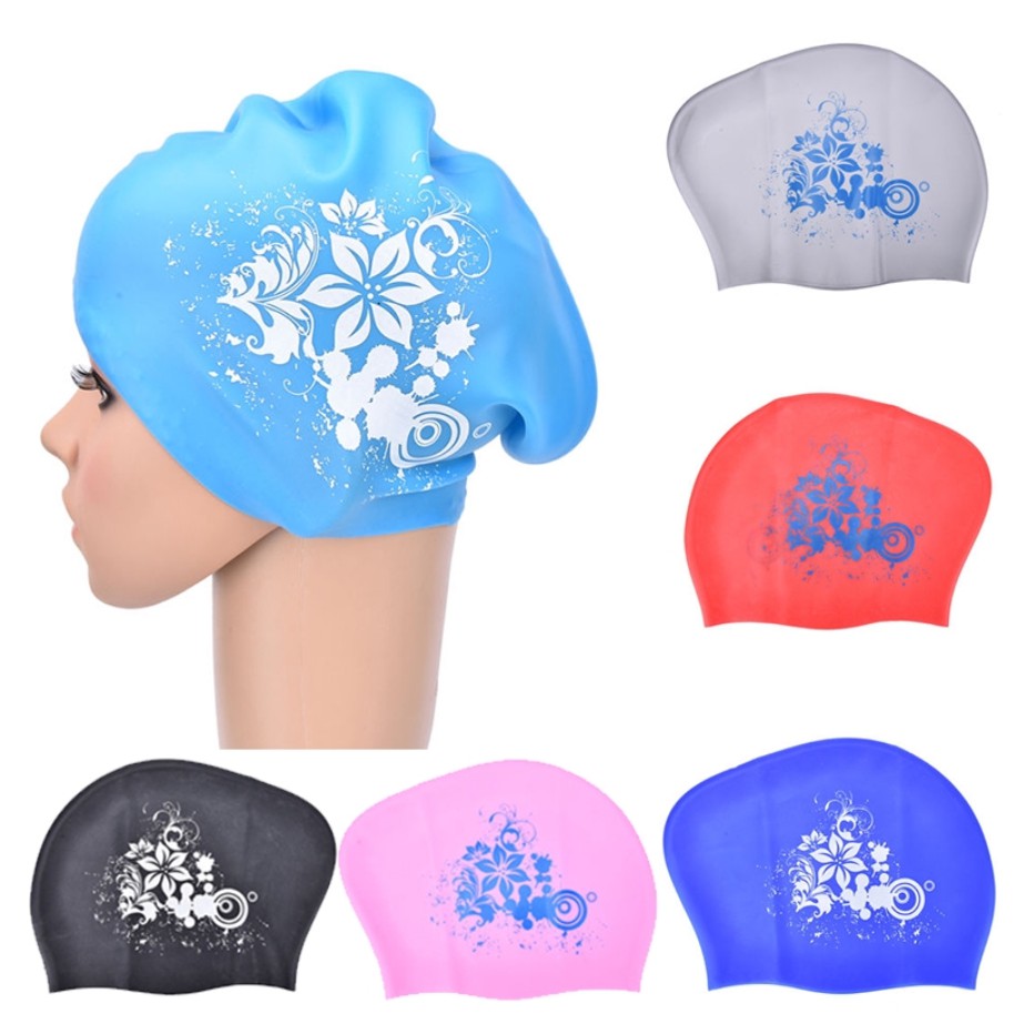 Silicone Swimming Cap for Long - Swim Hat Silicone のレビューと価格