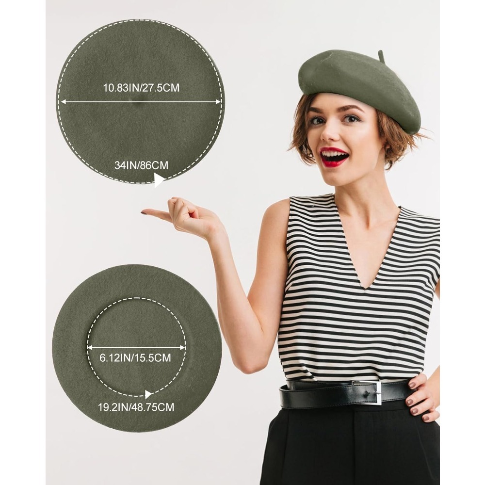Wool Berets for Women - Classi - Beret French Wool のレビューと価格