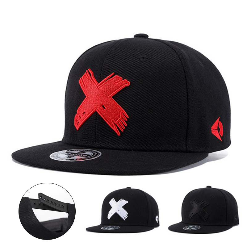 Letter X 3D Embroidered Flat-B - Snapback Hat Flat のレビューと価格