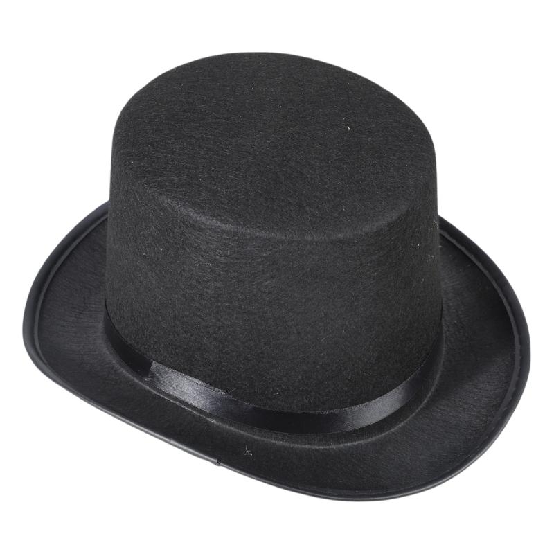 Retro Top Hat Magician Costume - Fedora Hat Wool のレビューと価格