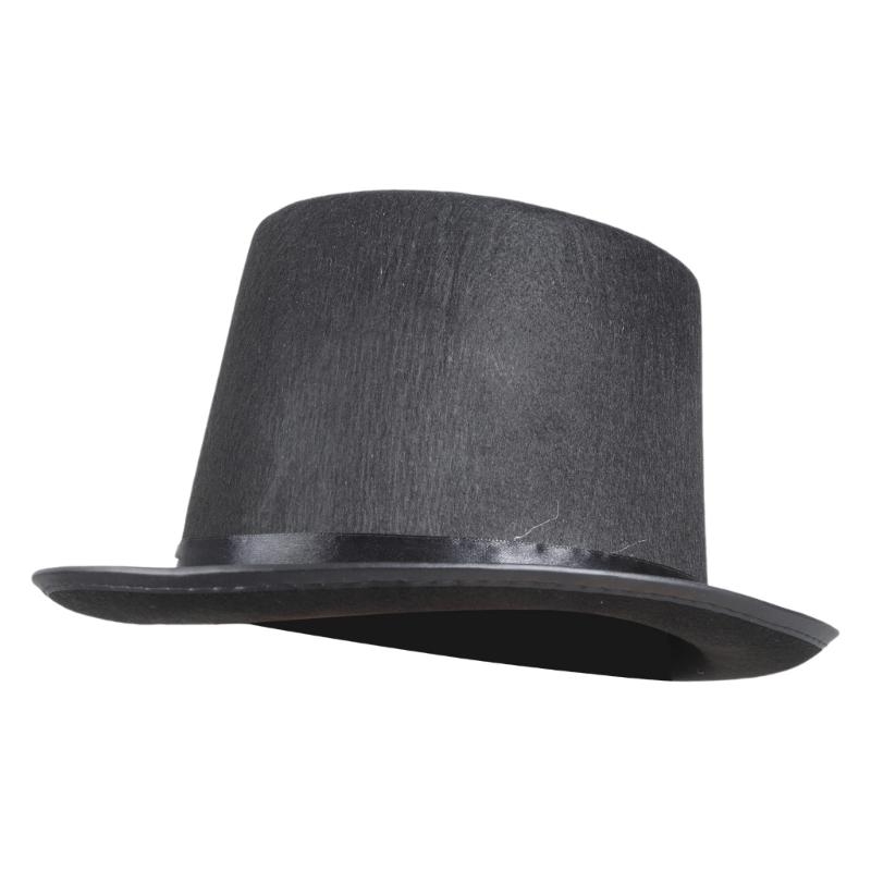 Retro Top Hat Magician Costume - Fedora Hat Wool のレビューと価格