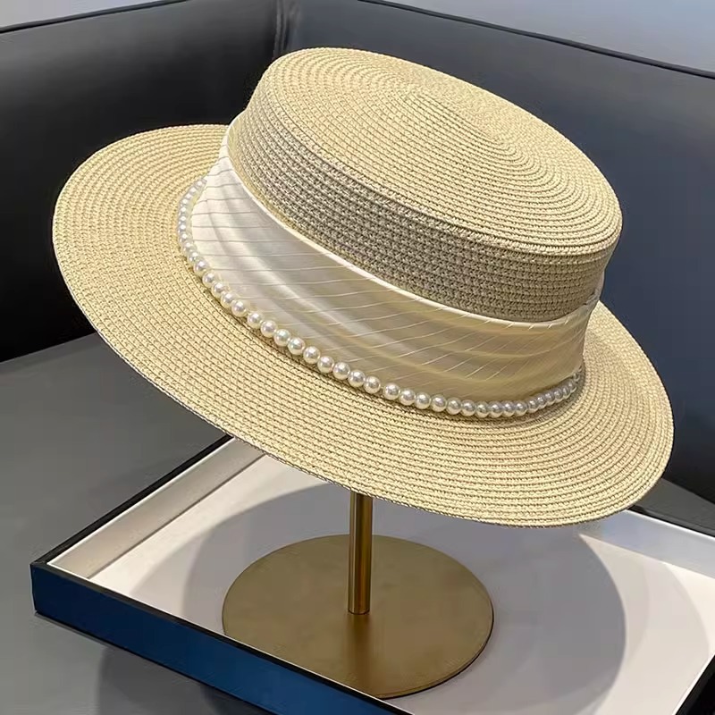 2025 New Style Hat Retro Flat  - Sun Hat Wide Brim のレビューと価格
