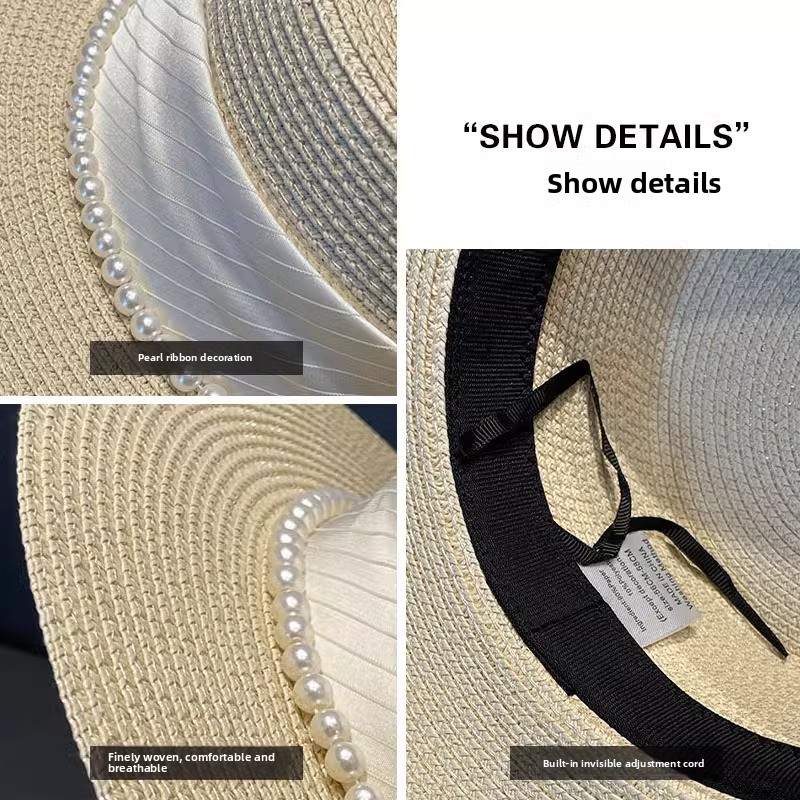2025 New Style Hat Retro Flat  - Sun Hat Wide Brim のレビューと価格